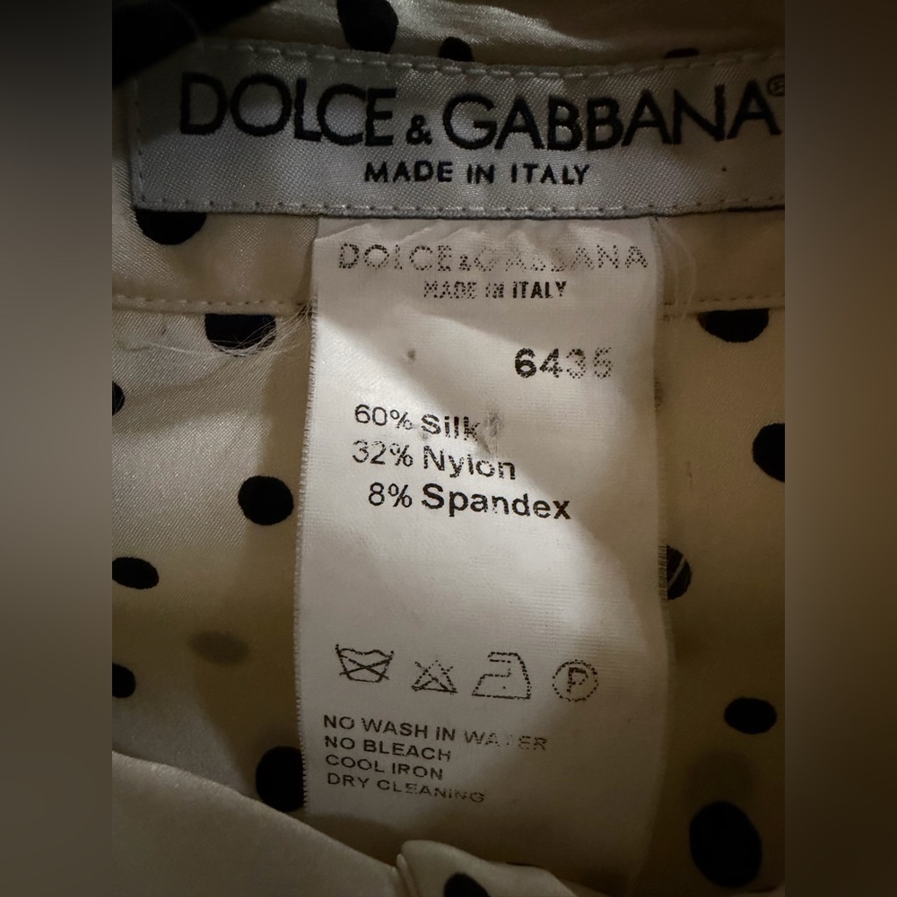 Dolce & Gabbana Silk Blend French Cuff Shirt - Picture 5 of 6